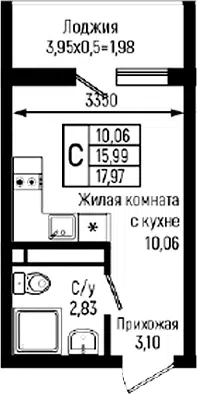 Планировка Студии