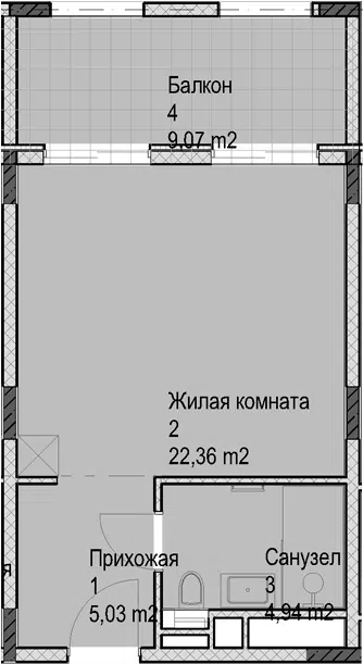 Планировка Студии