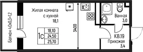 Планировка Студии