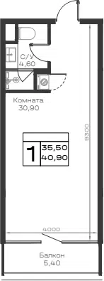 Планировка Студии