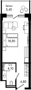 Планировка Студии