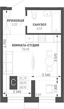 Планировка Студии
