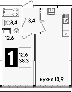Планировка 2Е-к.кв