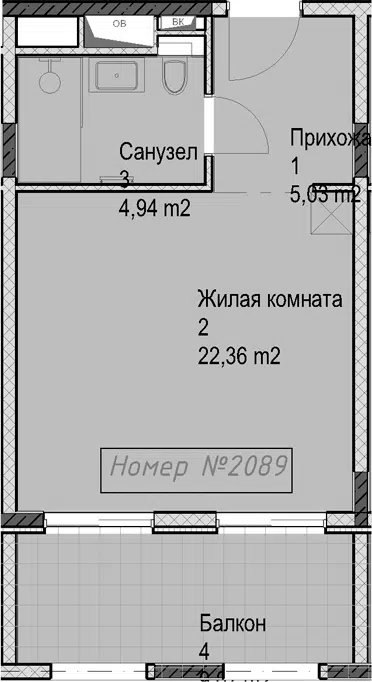 Планировка Студии
