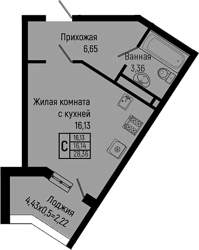 Планировка Студии