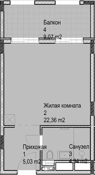Планировка Студии