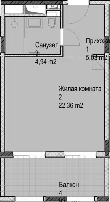 Планировка Студии