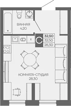 Планировка Студии