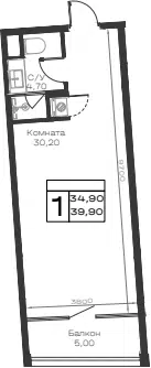 Планировка Студии