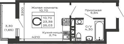 Планировка Студии