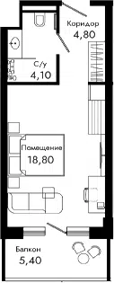 Планировка Студии