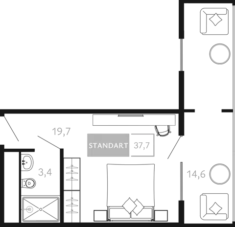Планировка Студии