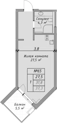 Планировка Студии