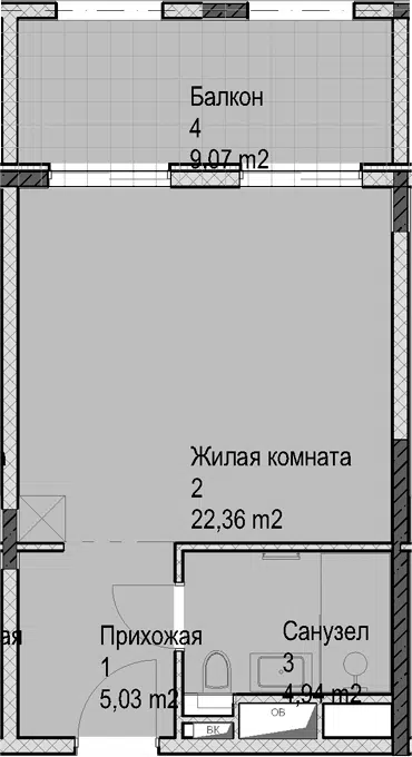 Планировка Студии
