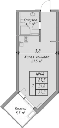 Планировка Студии