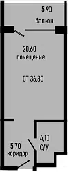 Планировка Студии