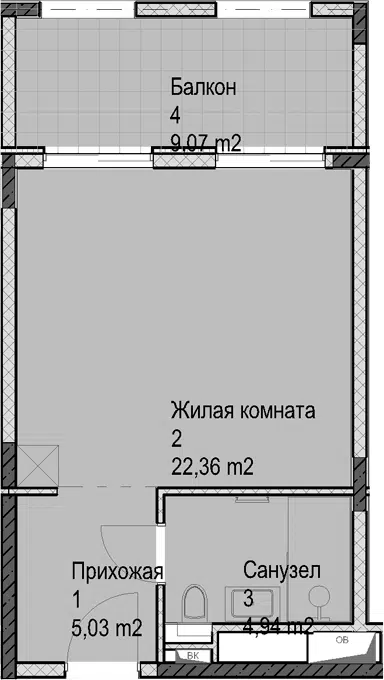 Планировка Студии