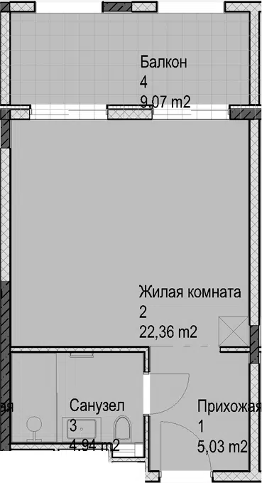 Планировка Студии