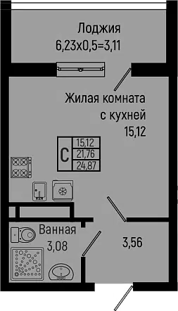 Планировка Студии