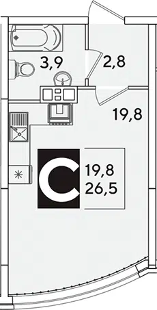 Планировка Студии