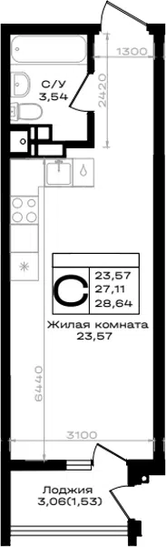 Планировка Студии