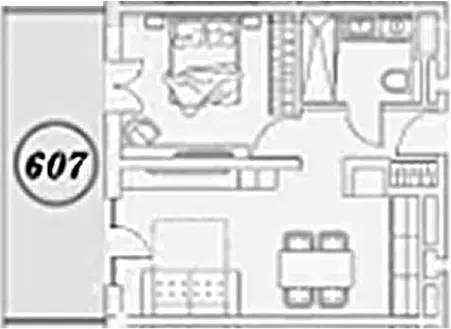 Планировка 2Е-к.кв