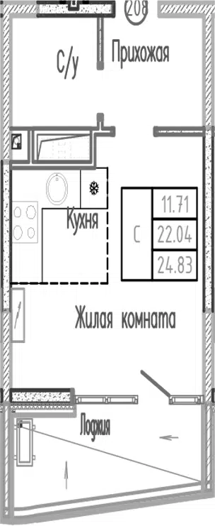 Планировка Студии