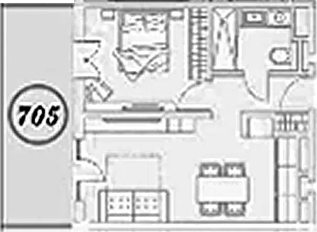 Планировка 2Е-к.кв