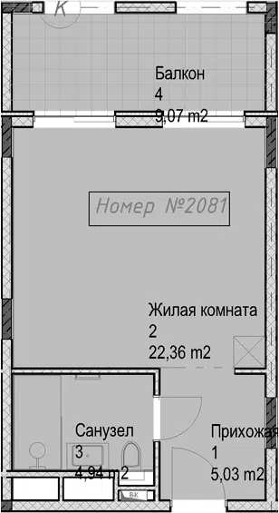 Планировка Студии
