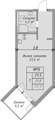 Планировка Студии