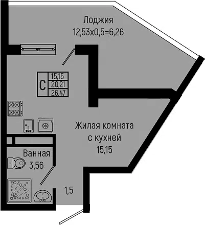 Планировка Студии