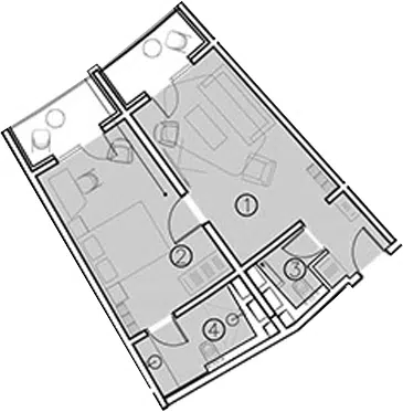 Планировка 2-к.кв