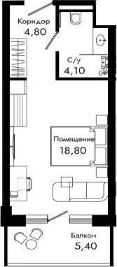 Планировка Студии