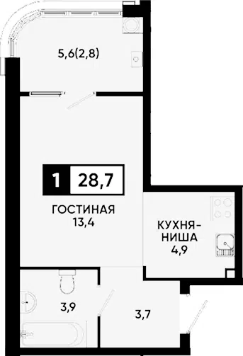 Планировка Студии