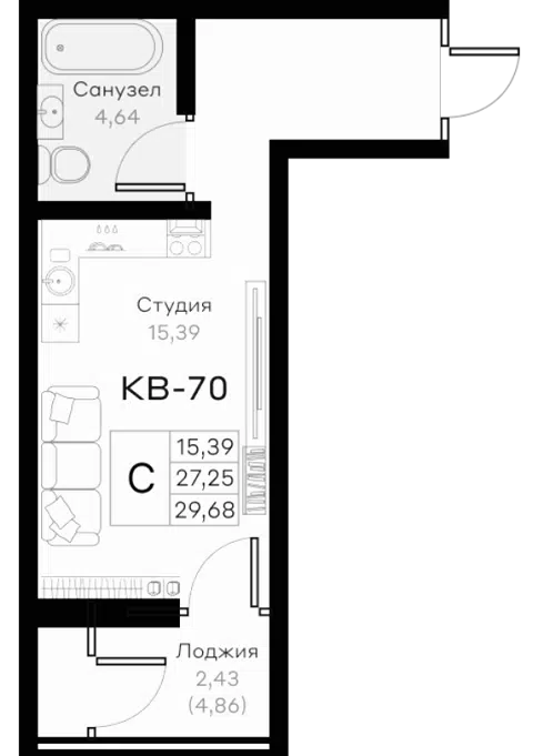 Планировка Студии
