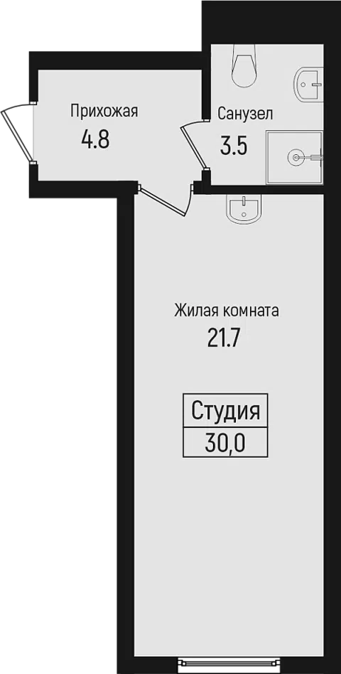 Планировка Студии
