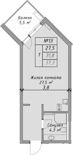 Планировка Студии