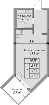 Планировка Студии