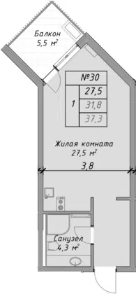 Планировка Студии