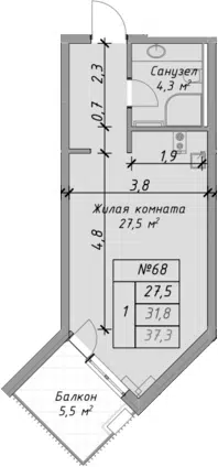 Планировка Студии