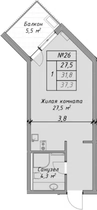 Планировка Студии