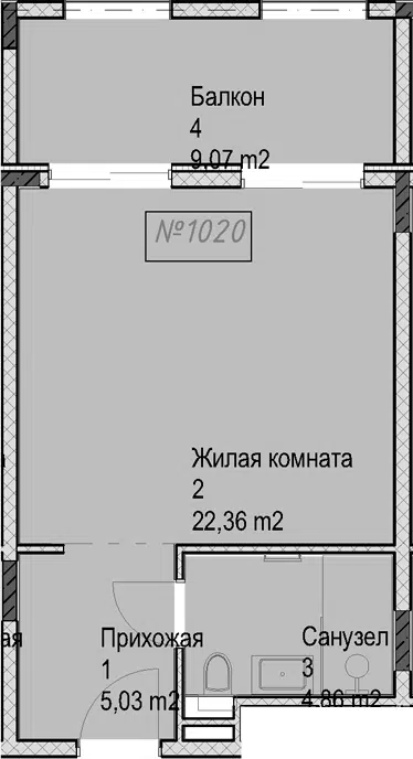 Планировка Студии