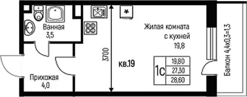 Планировка Студии