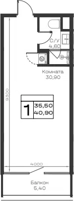 Планировка Студии