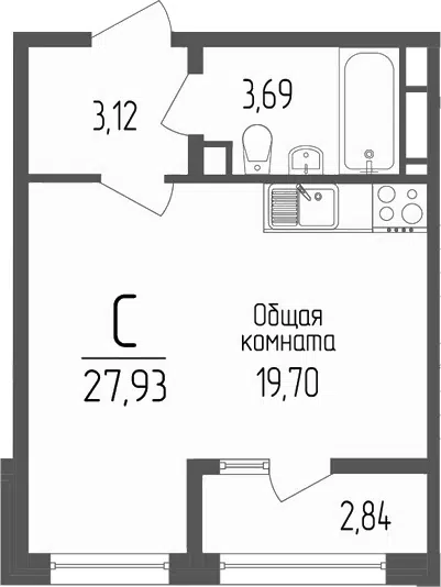 Планировка Студии