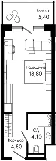 Планировка Студии
