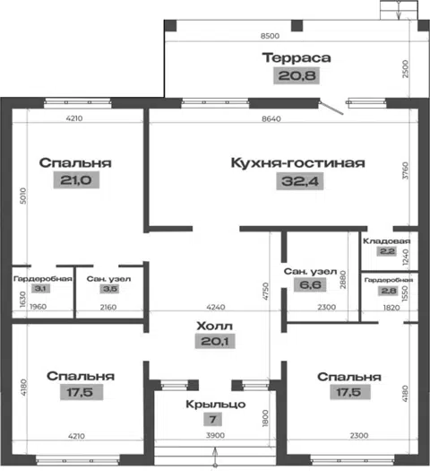 Планировка Коттеджи