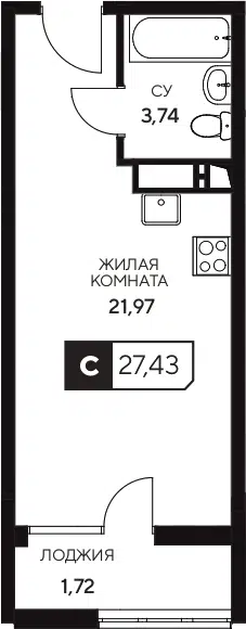 Планировка Студии