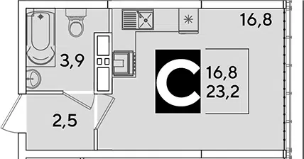 Планировка Студии