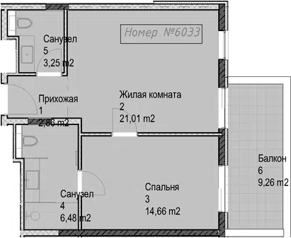 Планировка 2Е-к.кв